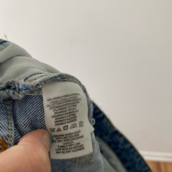 FREE PEOPLE Ranger Ripped Crop Wide Leg Jeans High Waisted Size  31 - Picture 7 of 11